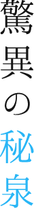 驚異の秘泉
